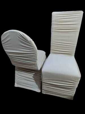 Husă scaun confecționată din catifea super-soft crem