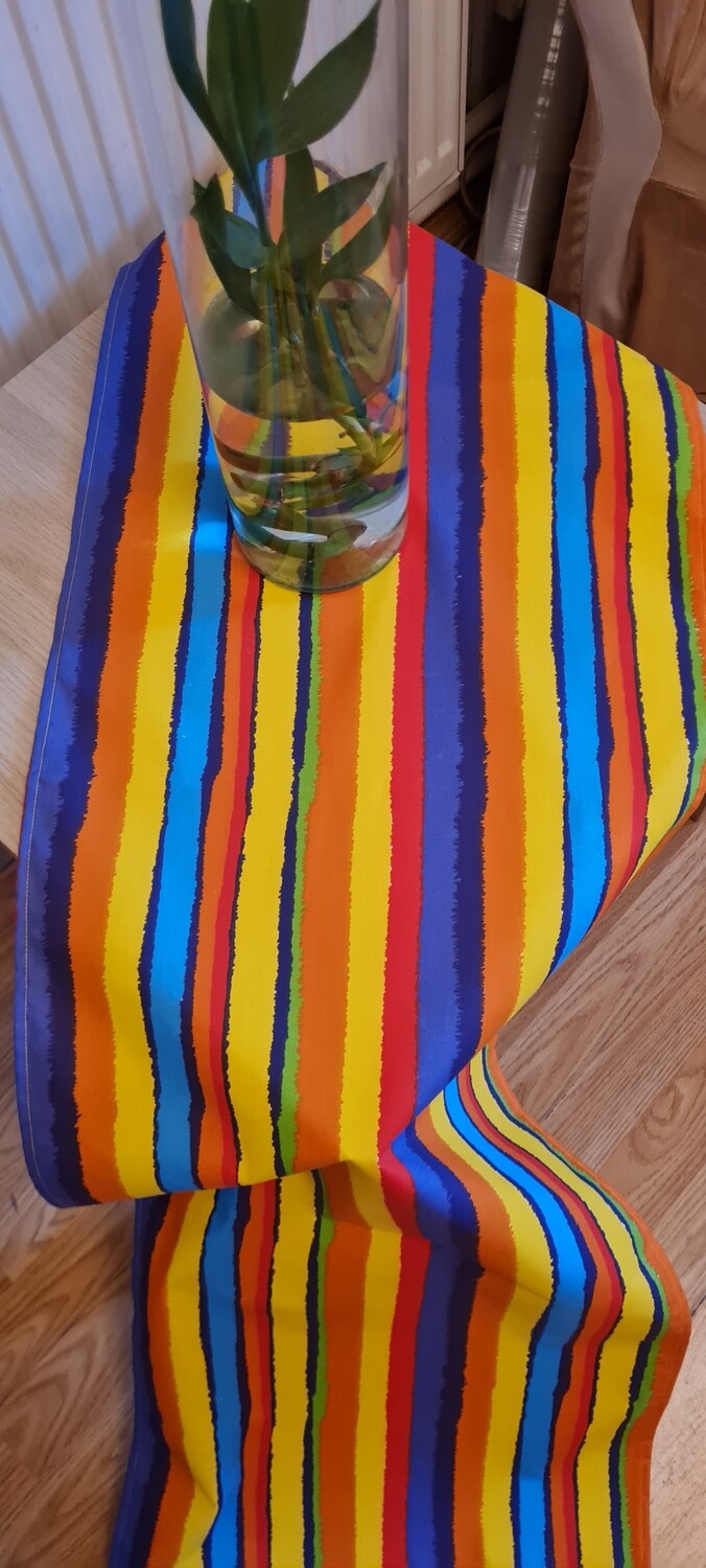 Traversă masă 43x165 cm, creton multicolor