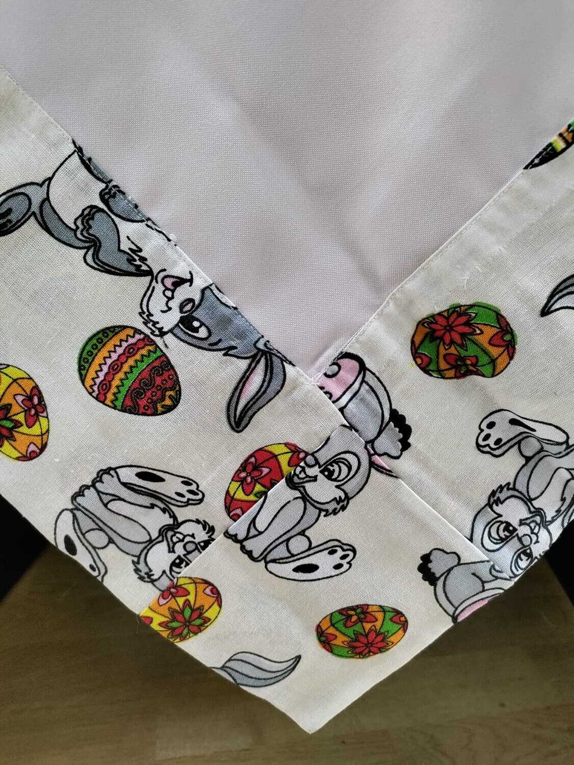 Față masă minimat pech-fuzz cu bordură imprimeu Pascal (140x140 cm)