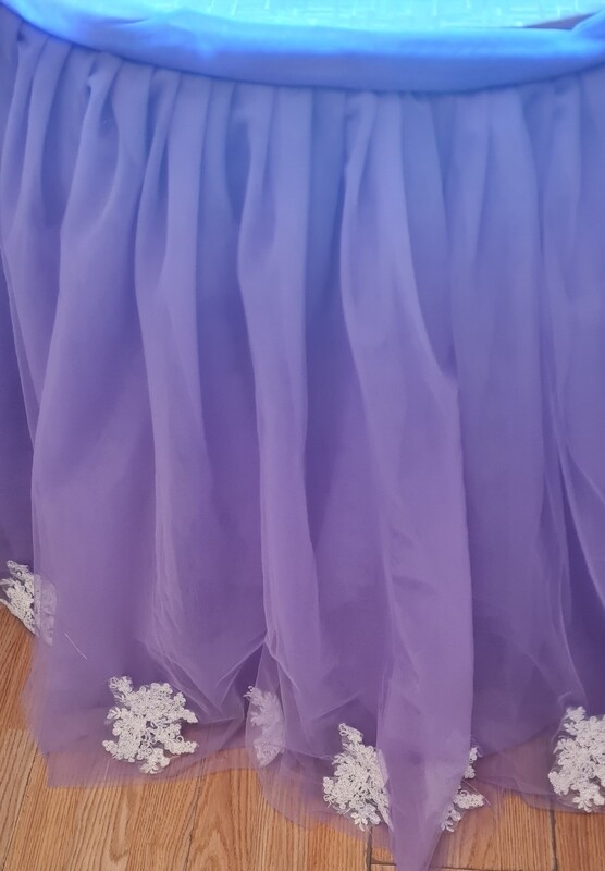 Fusta masa tulle mov-lila , L 175cm