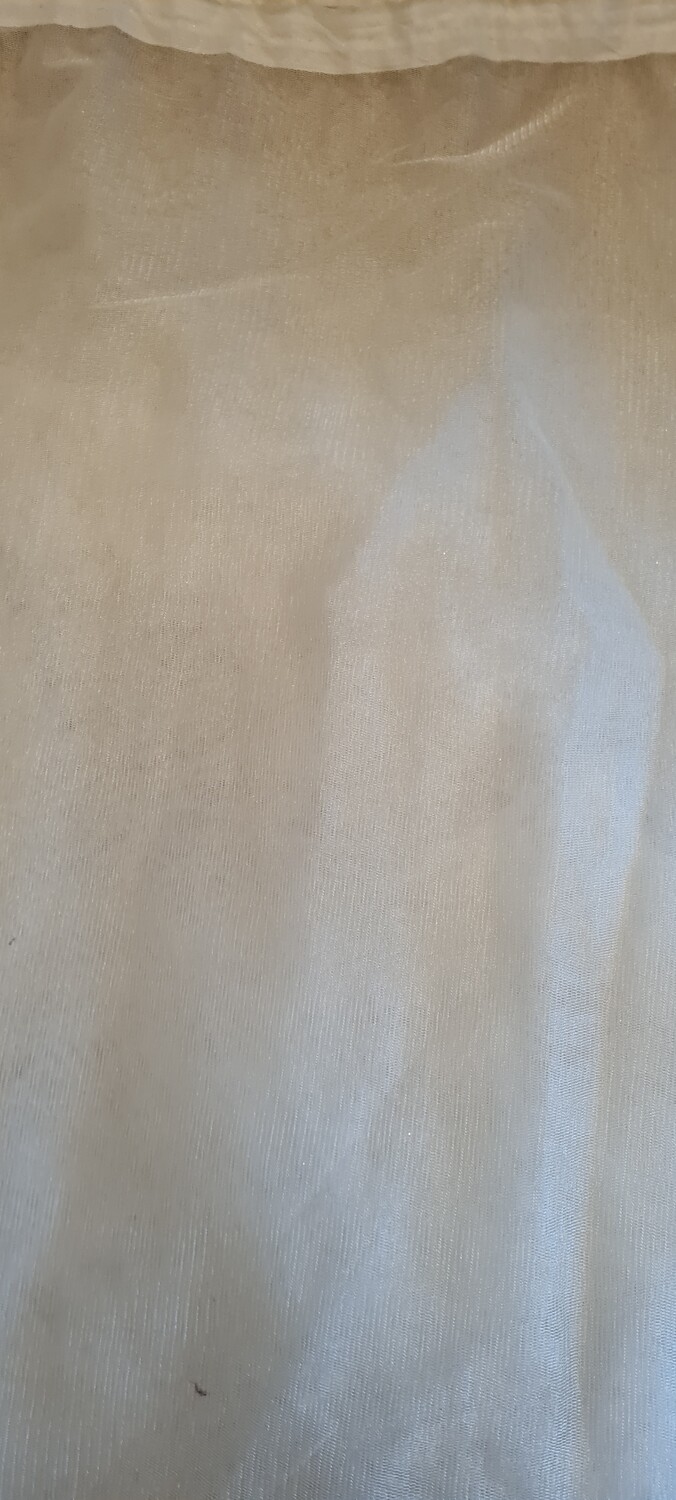 Fusta masa tulle ivory cu rejansa