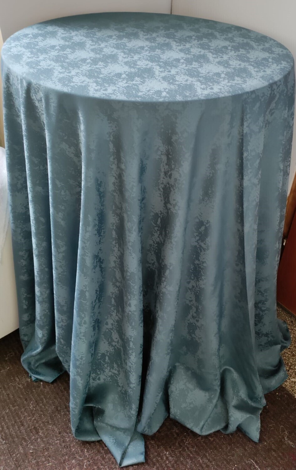 Față masă rotundă, diametrul 300 cm - gri-albăstrui