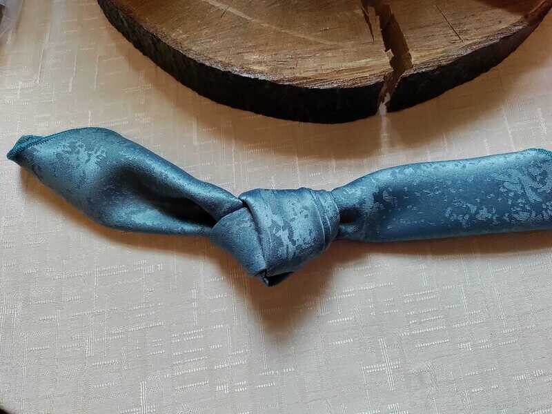 Șervete 40x40 cm brocart turcoaz închis