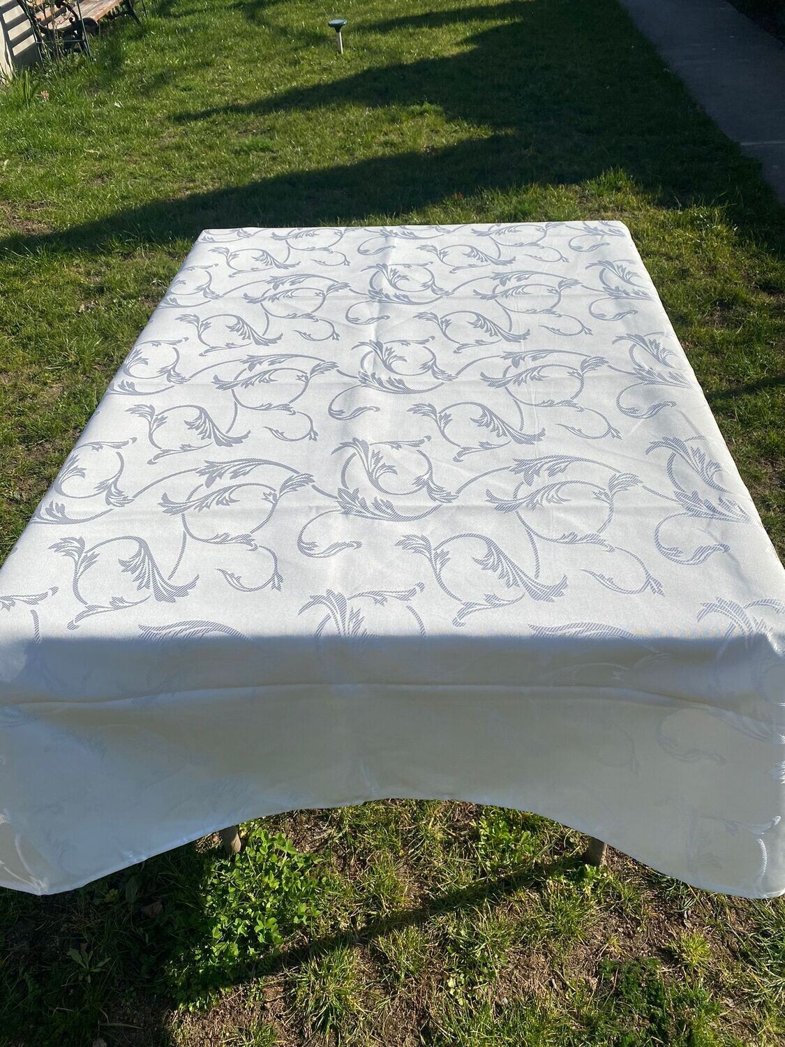 Fata masa brocard ivory (frunze)