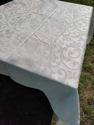 Fata masa 135x 145 cm, damasc ivory-crem