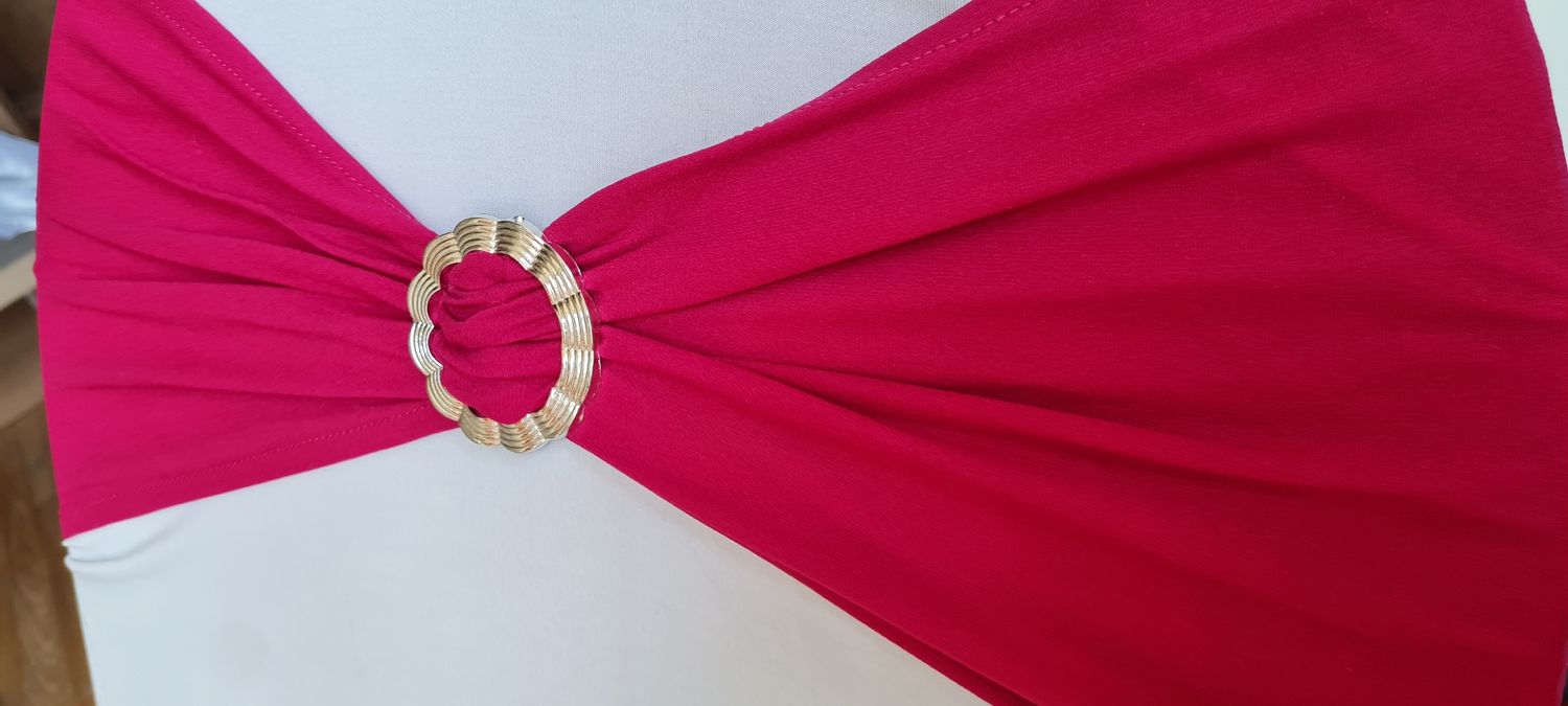 Benzi elastice milanez roz fucsia cu catama