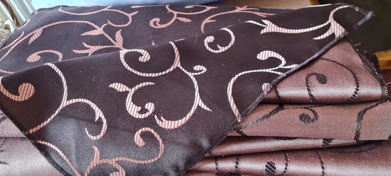 Servet brocart maro &amp; aramiu