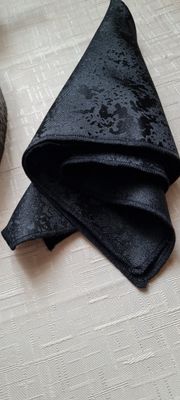 Șervete brocart negru model ape