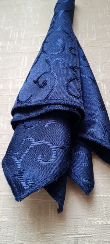 Șervete brocart bleumarin