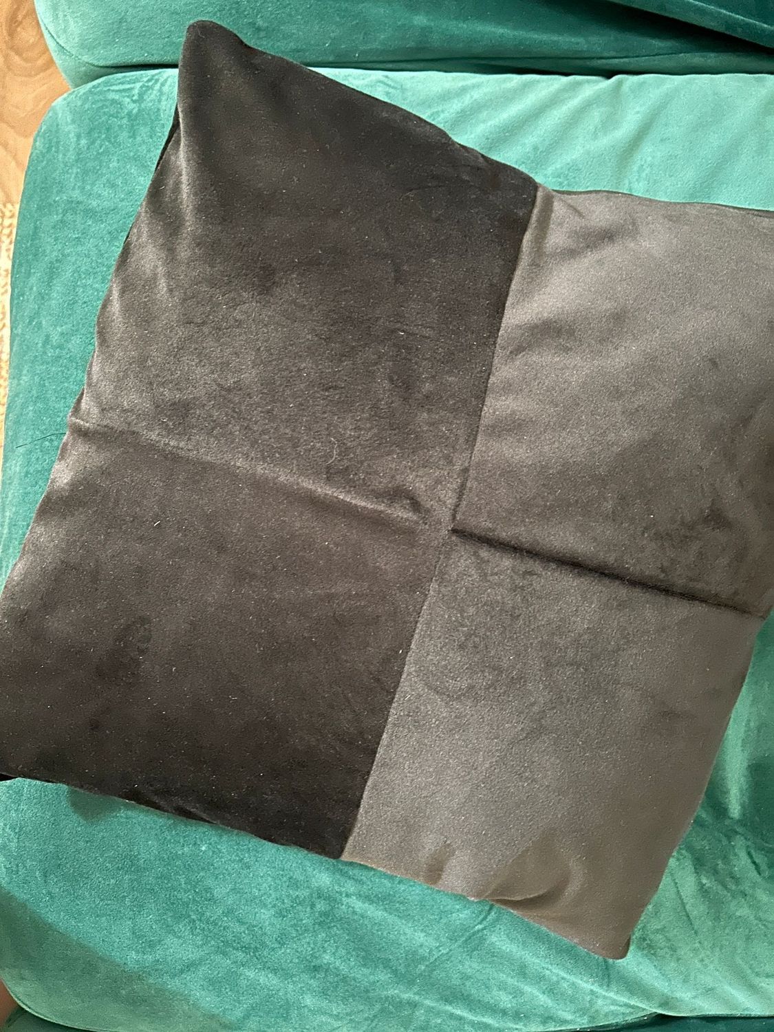 Set 2 fețe perna 40x40 cm catifea neagra