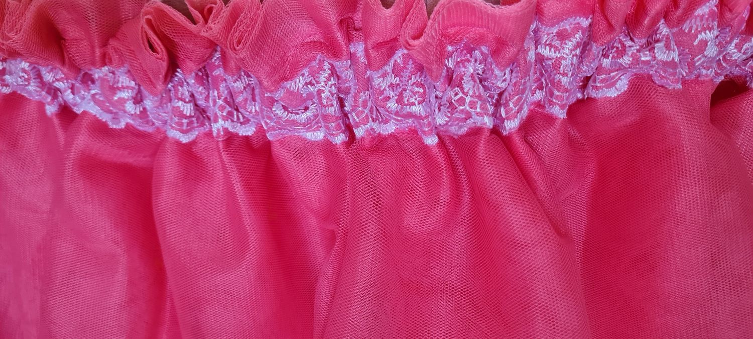 Fusta masa tulle corai