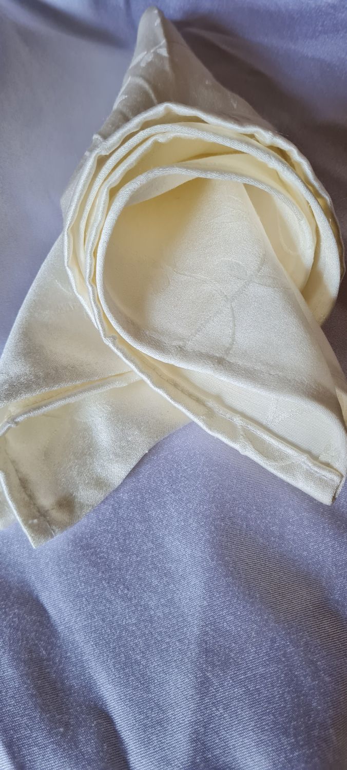Servet damasc ivory 45x45 cm