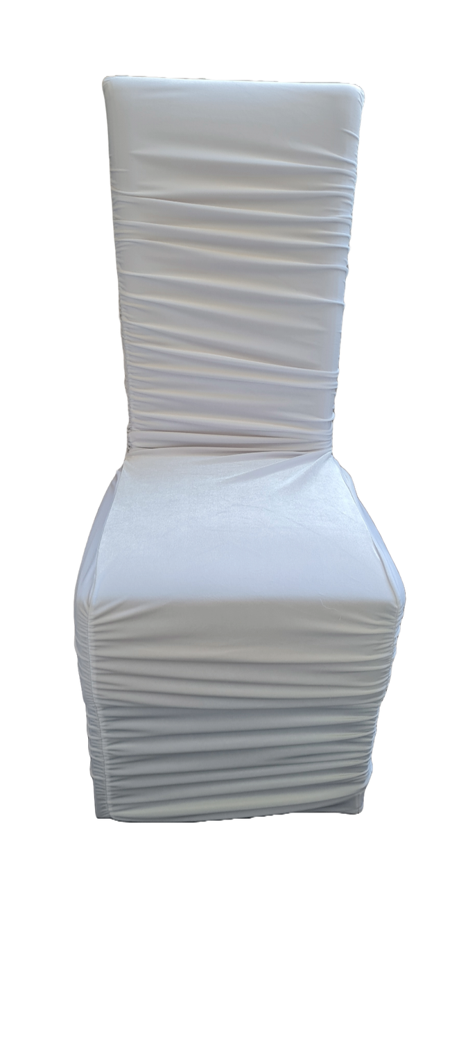 Husa catifea elastica albă