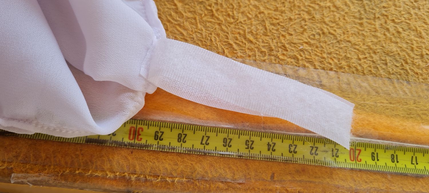 Perdea voal alb 200x220 cm