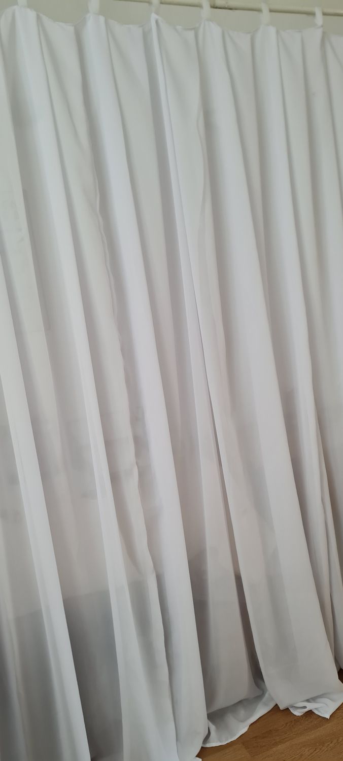 Perdea voal alb 200x220 cm
