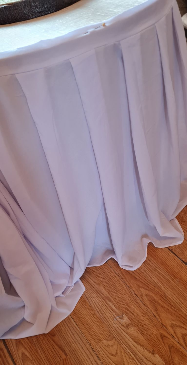 Fusta masă voal L300- 330 cm , diverse culori