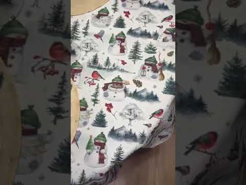 Față de masa țesătură impermeabila &quot;oameni de zăpadă &quot;