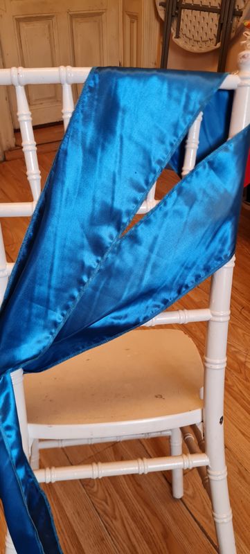 Eșarfe satin turcoaz închis