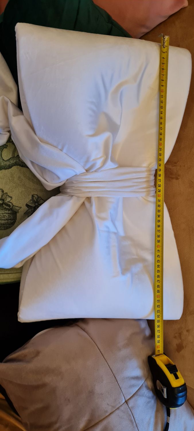 Fundă dublă decor , realizată din catifea