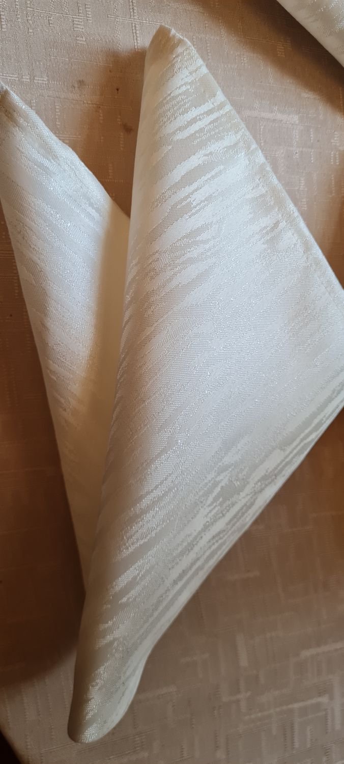 Servet 40x40 cm brocart ivory, model dungi