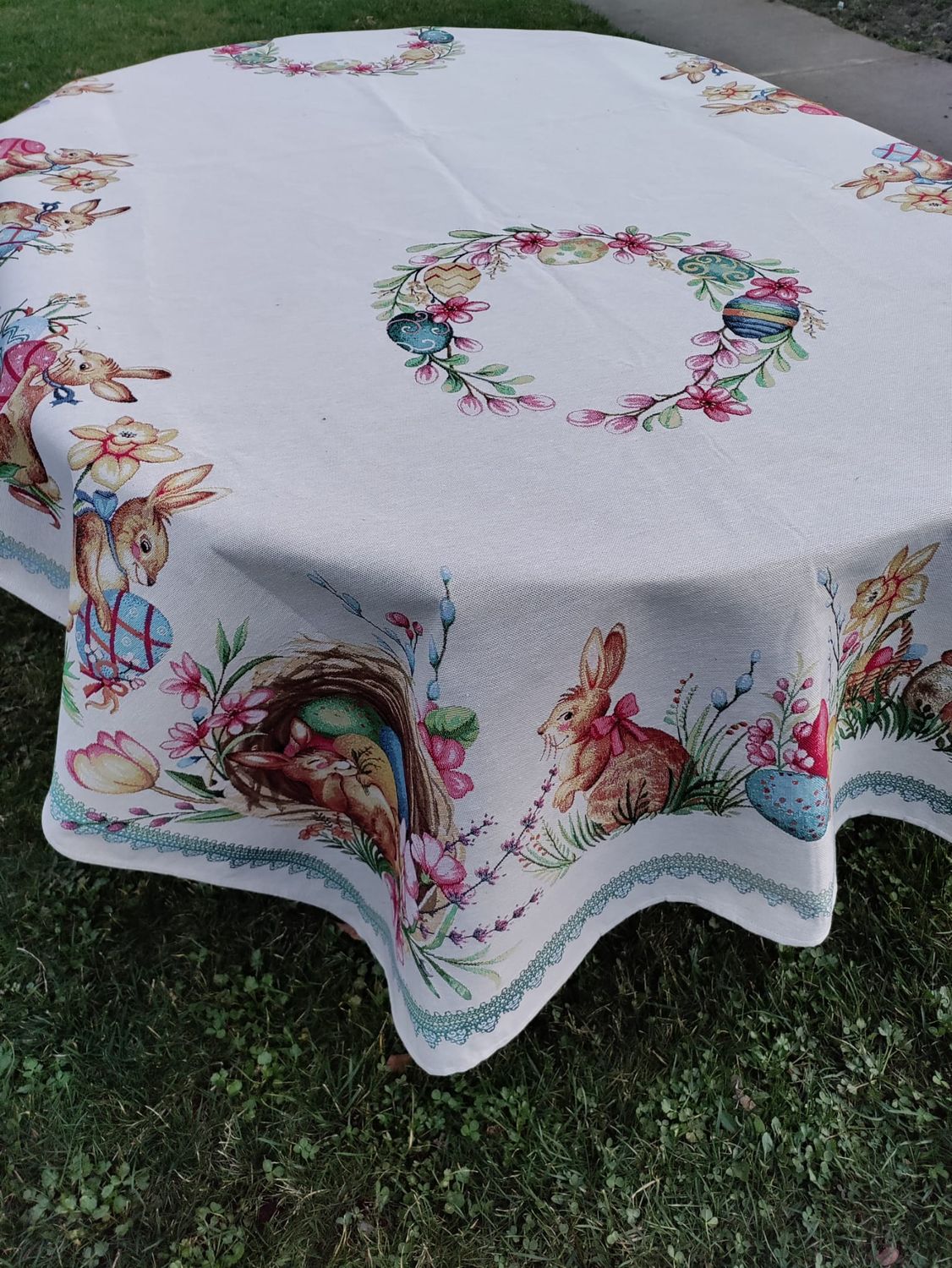 Față masă tip goblen 140x180 cm, sărbători Pascale