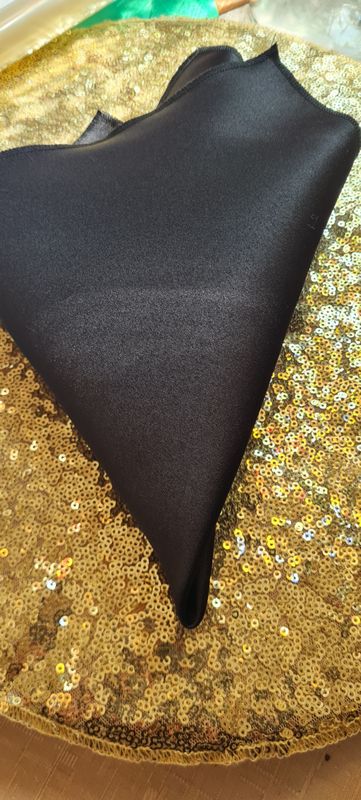 Șervete brocart satinat negru