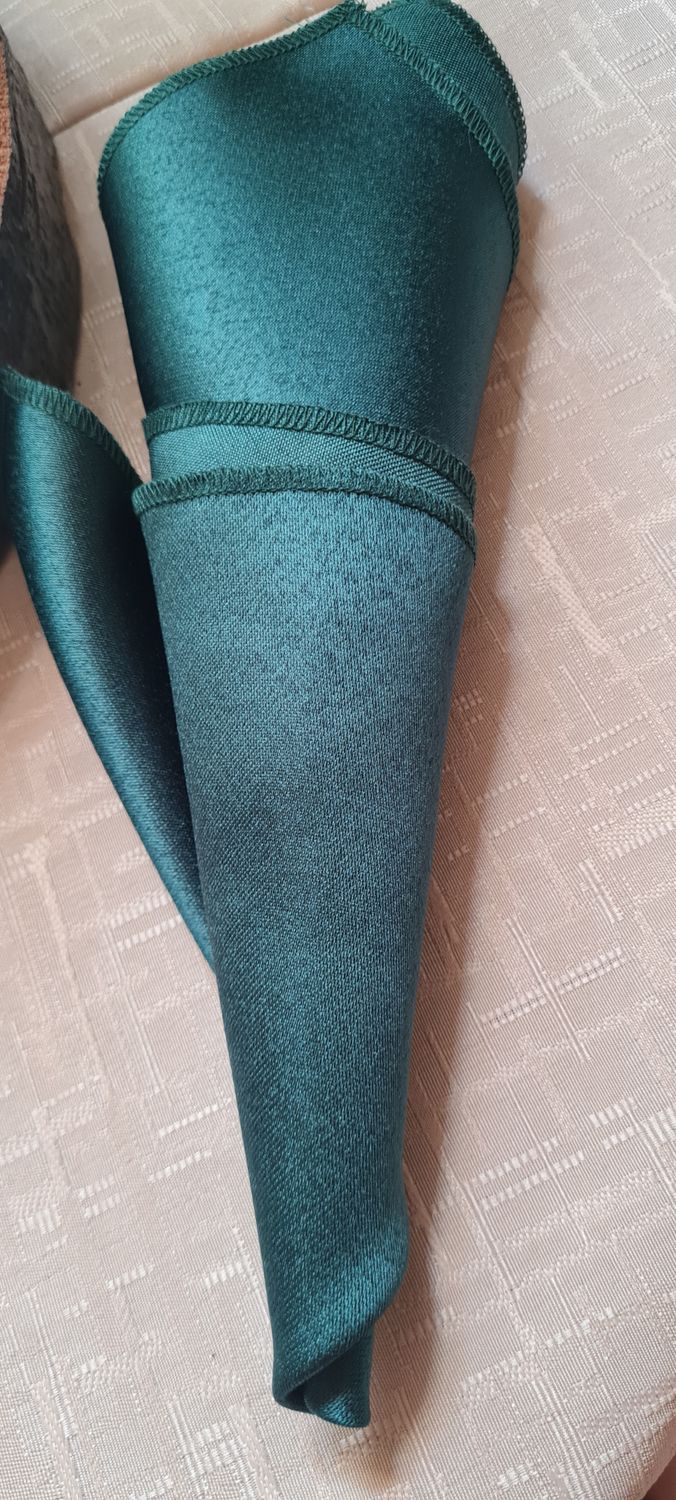 Șervete brocart satinat verde-albastrui