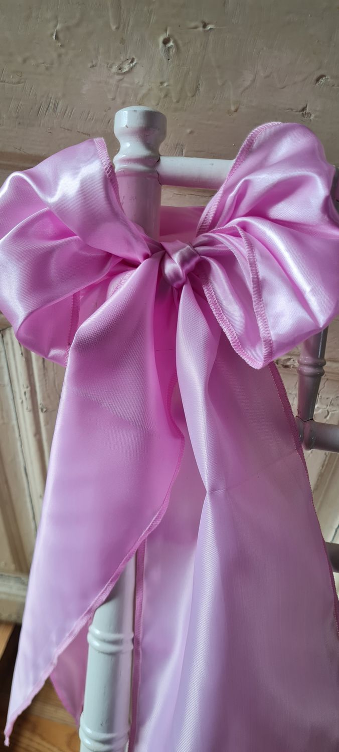 Esarfe 20x200 cm satin roz
