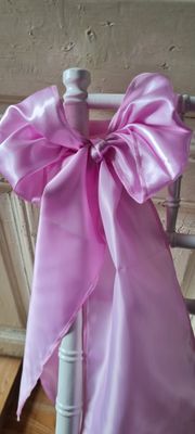 Esarfe 20x200 cm satin roz