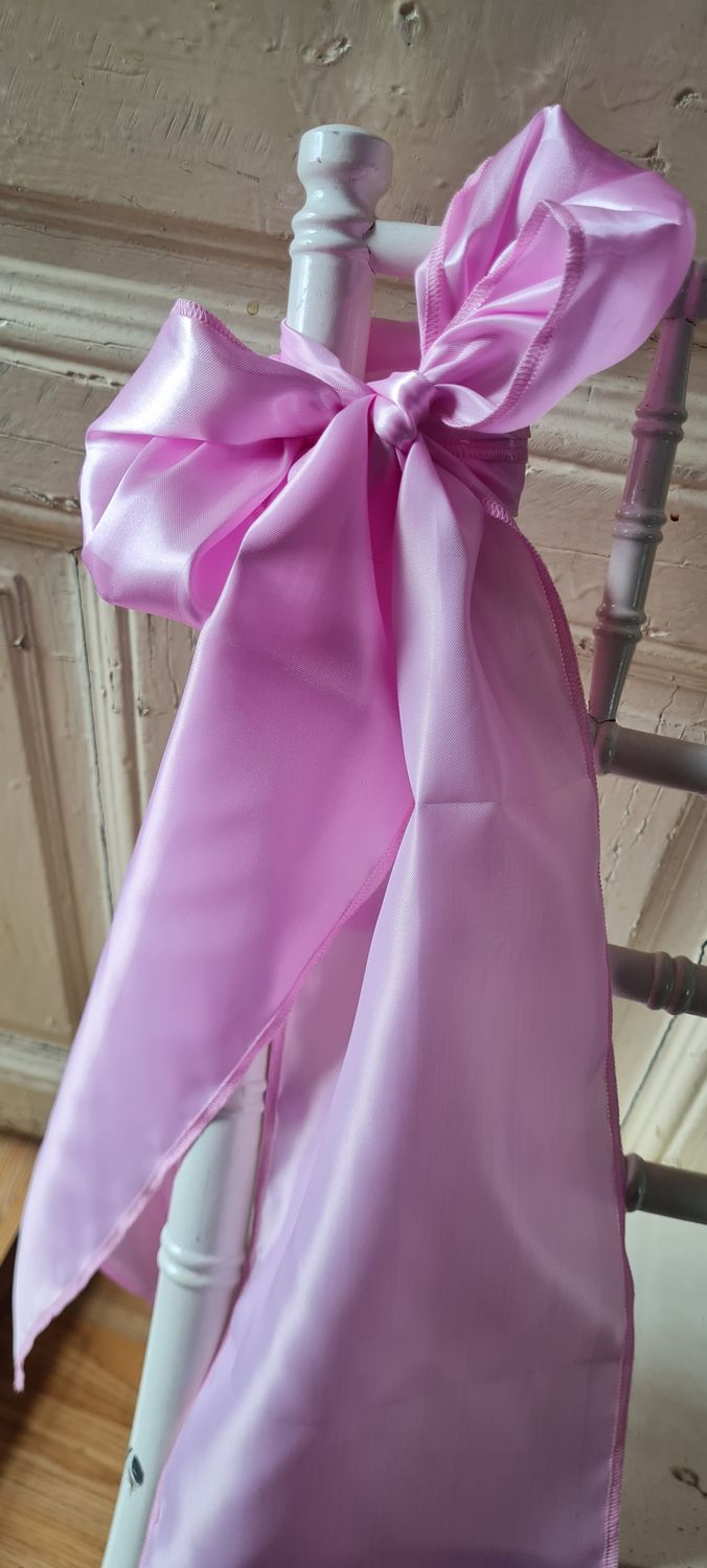 Esarfe 20x200 cm satin roz