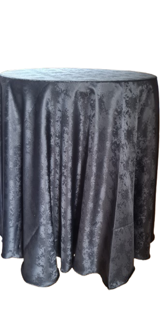 Față de masă brocart negru, model ape