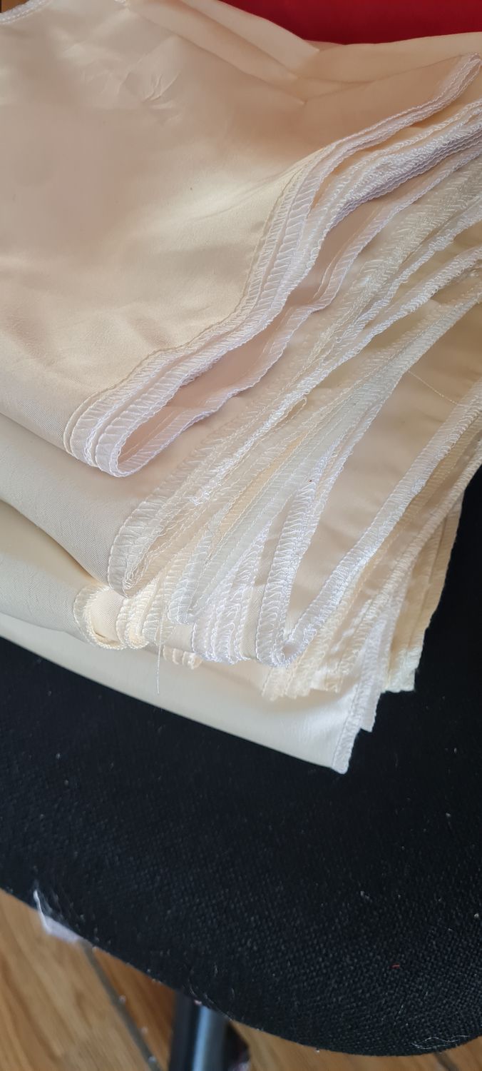 Eșarfe tafta ivory / unt -diverse dimensiuni
