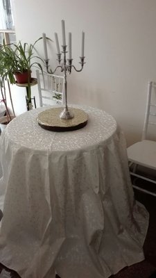 Husa masa brocart ivory