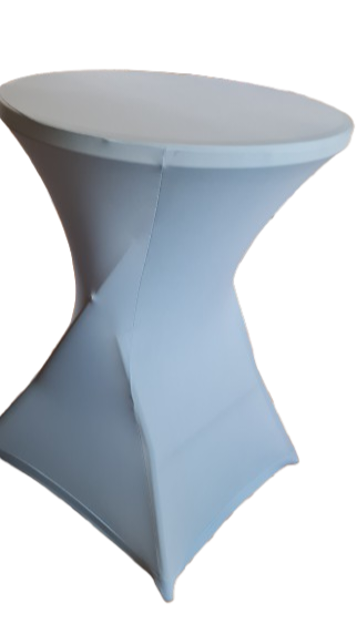 Husa lycra  baby-blue masă cocktail