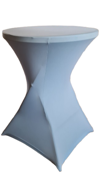 Husa lycra  baby-blue masă cocktail
