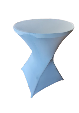 Husa lycra  baby-blue masă cocktail