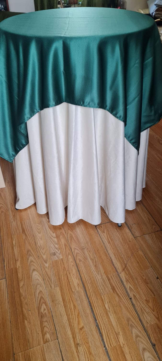 Față masă brocart satinat verde smarald