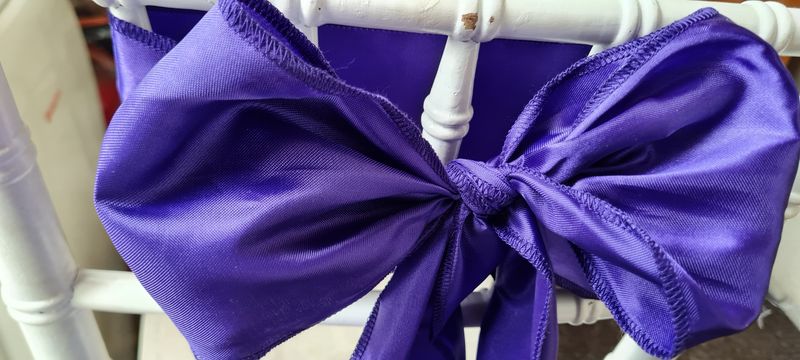 Eșarfe decorative satin mov