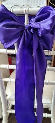 Eșarfe decorative satin mov