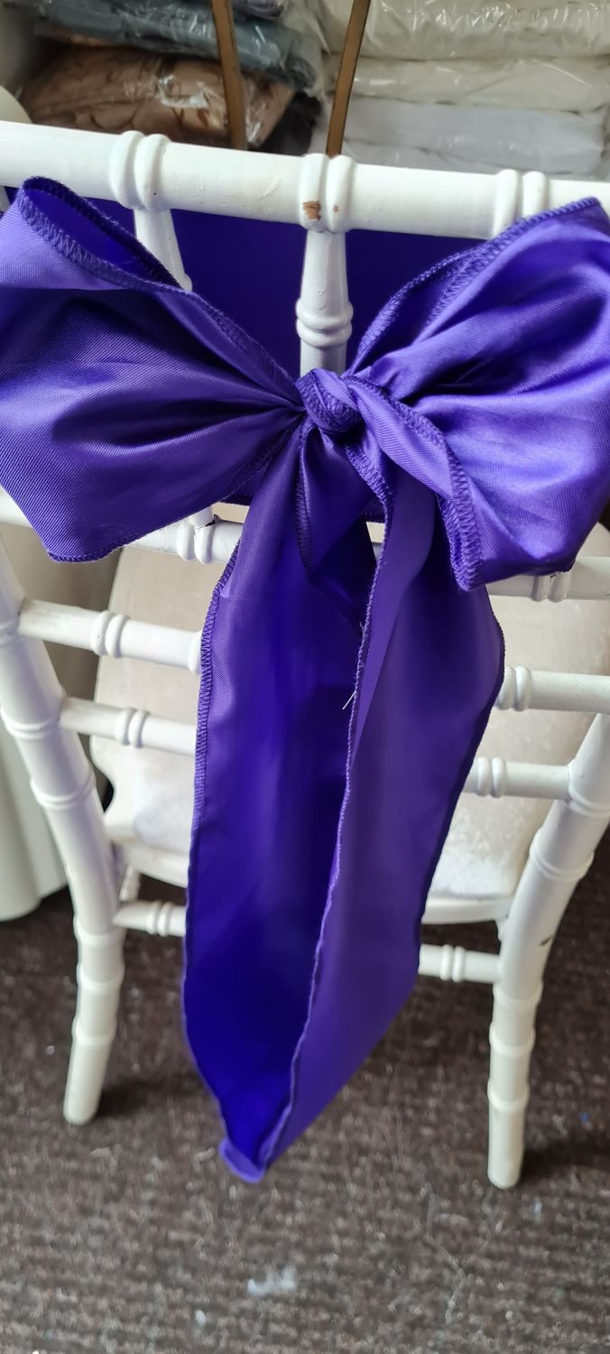 Eșarfe decorative satin mov