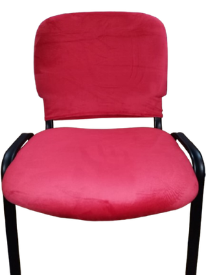 Husa scaun vizitator, catifea  super-soft roșu