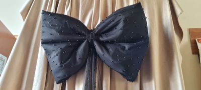 Funde decor confecționate din tulle cu biluțe