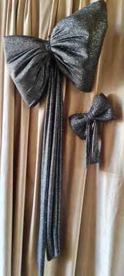 Fundă dublă decor , realizată din lurex