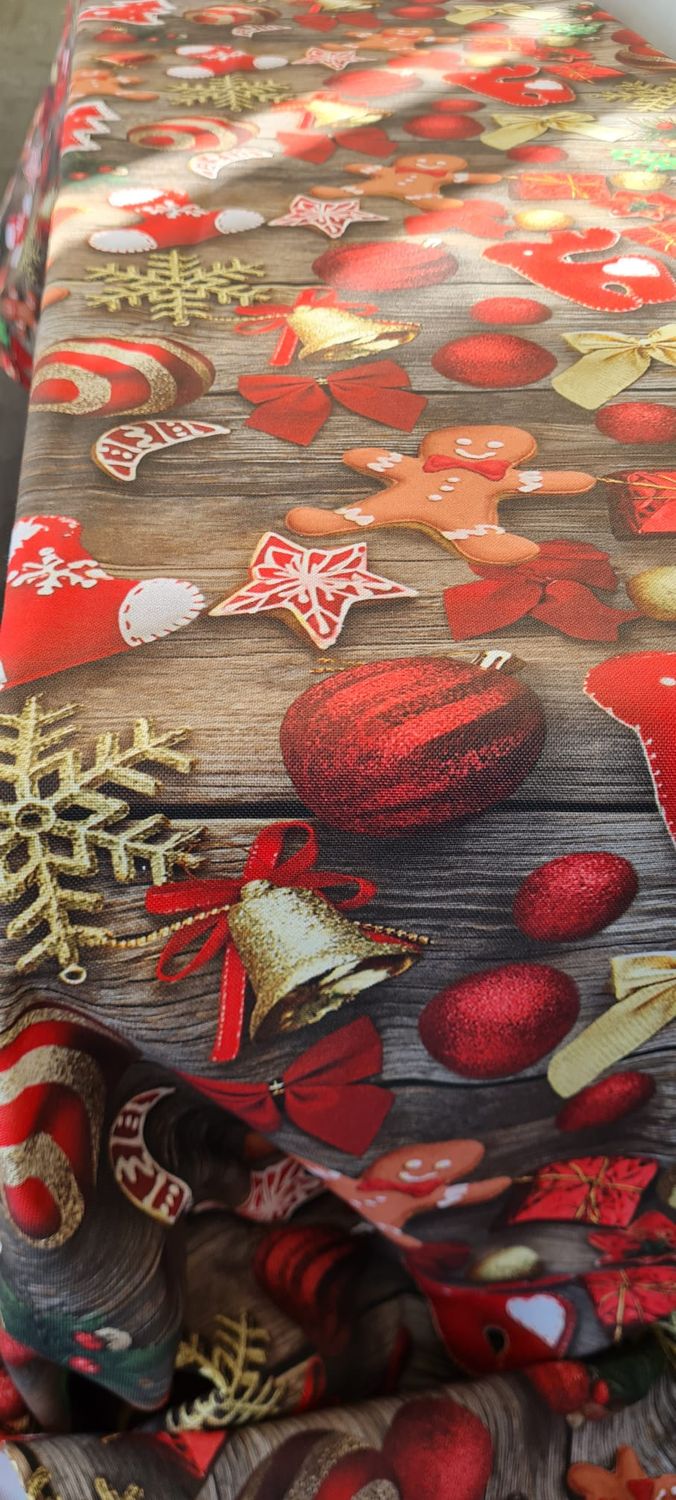 Față de masa țesătură impermeabila ”Gingerbread man”