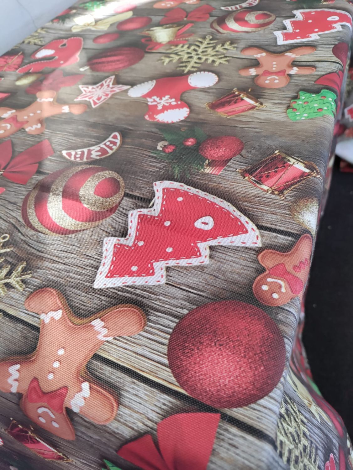 Față de masa țesătură impermeabila ”Gingerbread man”