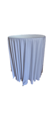 Față masă catifea fixa - alb