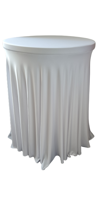 Husa alba lycra - masa cocktail