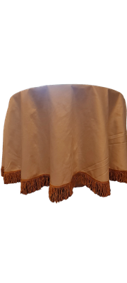 Față masă rotunda, cu franjuri (diametrul 170)