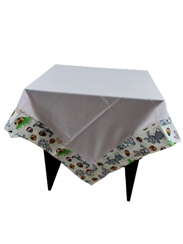 Față masă minimat pech-fuzz cu bordură imprimeu Pascal (140x140 cm) Față masă minimat pech-fuzz cu bordură imprimeu Pascal (140x140 cm)