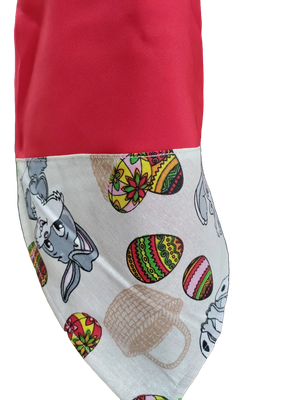 Față masă minimat roșu și colțuri cu imprimeu Pascal (140x140 cm)